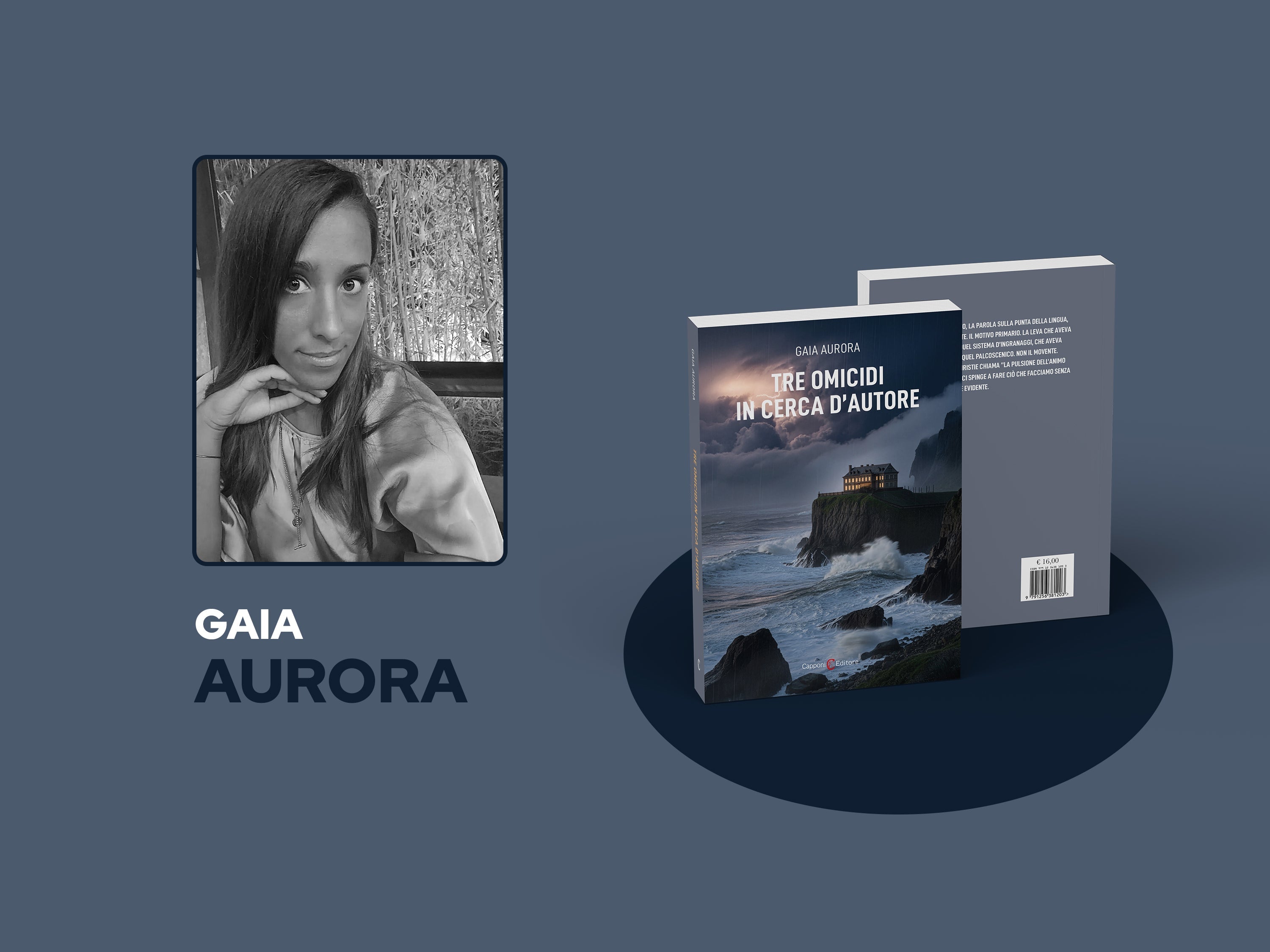 Gaia Aurora racconta "Tre omicidi in cerca d'autore"